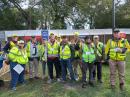 A group of amateur radio volunteers at the 2023 Bank of America Chicago Marathon. [Photo courtesy of Rob Orr, K9RST.] 